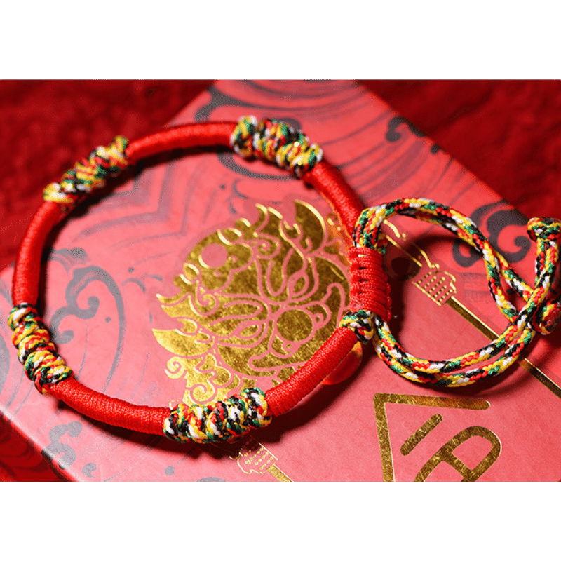 Rotes-buddhistisches -Armband-Tibetisch