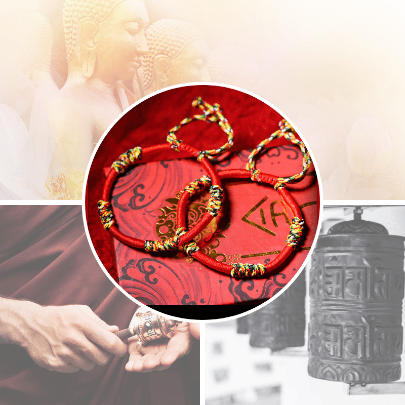 Gluck-Tibetisch-buddhistisches-Armband
Seil Armband