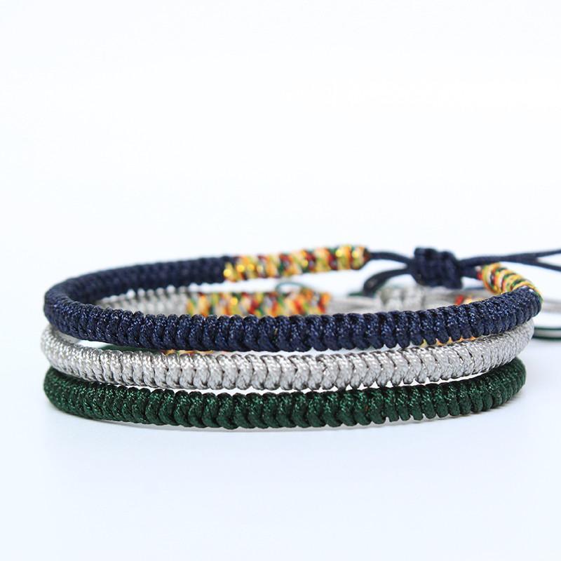Tibetisches Knotenarmband handgemacht - Für Frieden & Harmonie