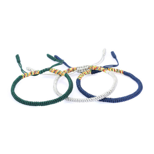 Tibetisches Knotenarmband handgemacht - Für Frieden & Harmonie