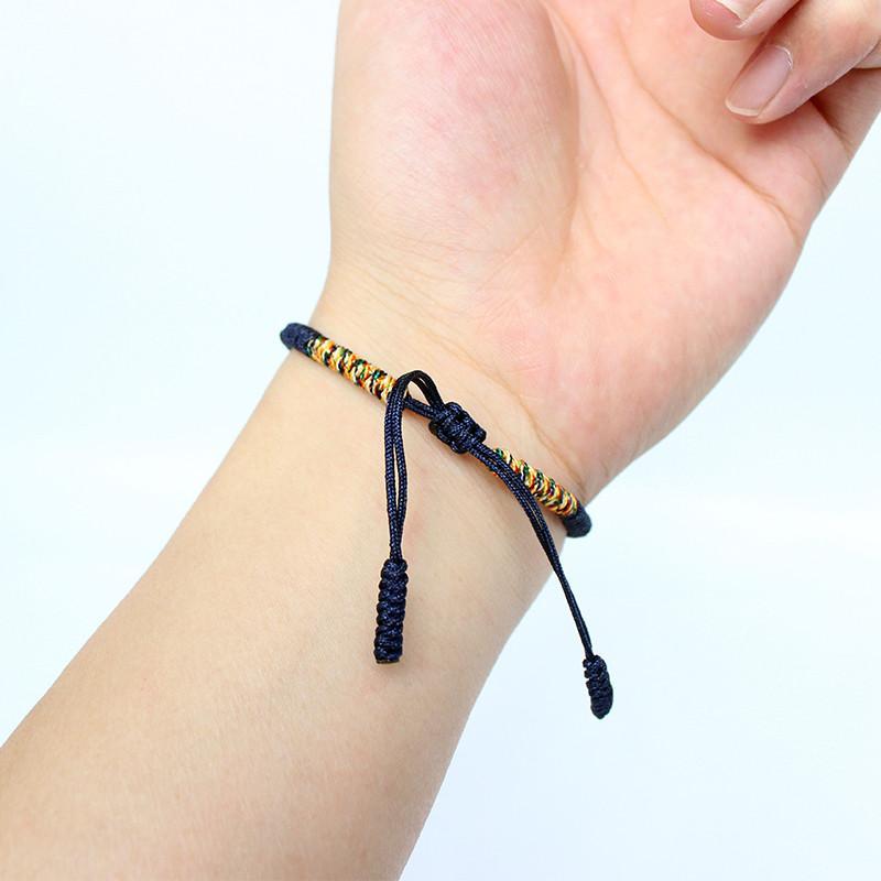 Tibetisches Knotenarmband handgemacht - Für Frieden & Harmonie