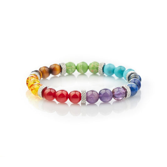 7-Chakra-Stein-Armband