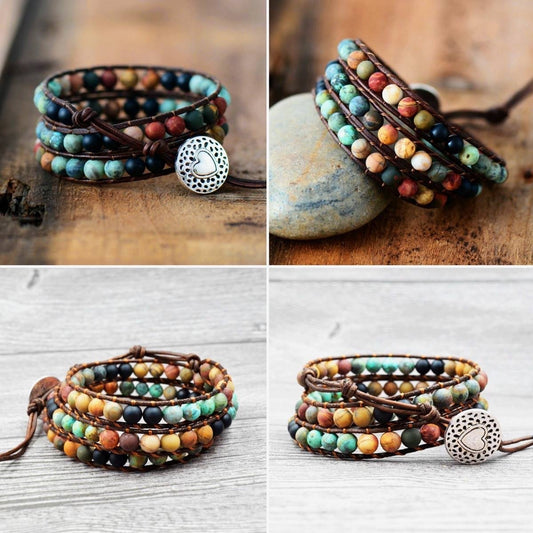 Achat_Edelsteinarmband_Boho_Armband
