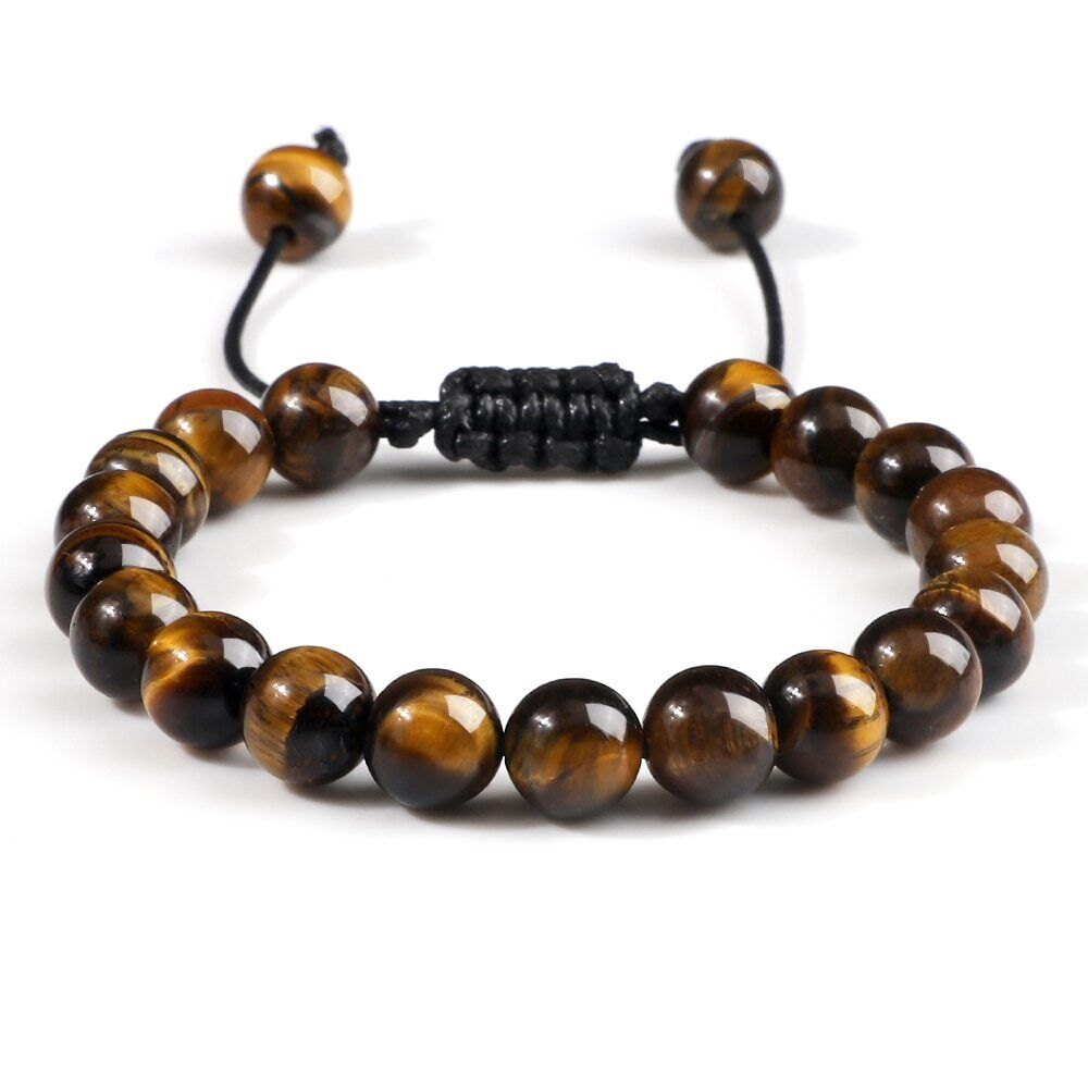 Tigerauge-Perlen -Armband