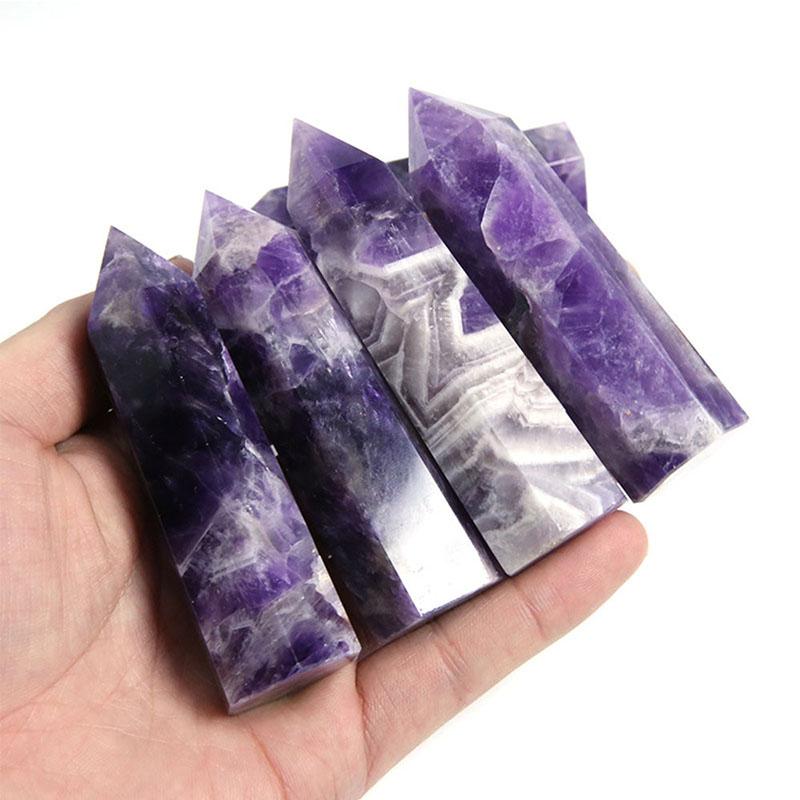 Amethyst Kristall Hexagon - Für Meditationen & Balance