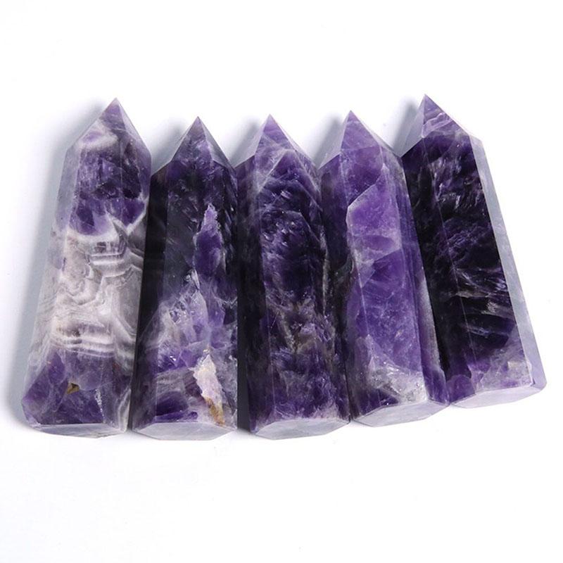 Amethyst Kristall Hexagon - Für Meditationen & Balance
