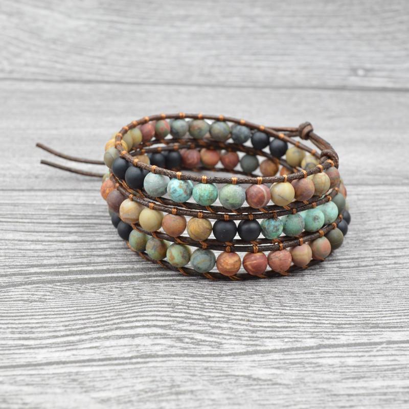 Ausgeglichenes_Leben_Achat_Boho_Armband