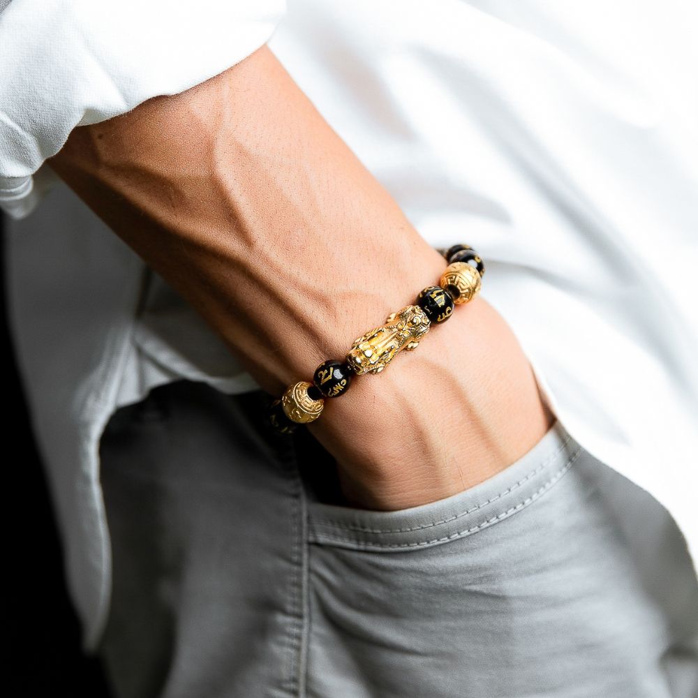 Feng-Shui-Pixiu-Schwarzer-Obsidian-Armband--fur-Gluck-Wohlstand