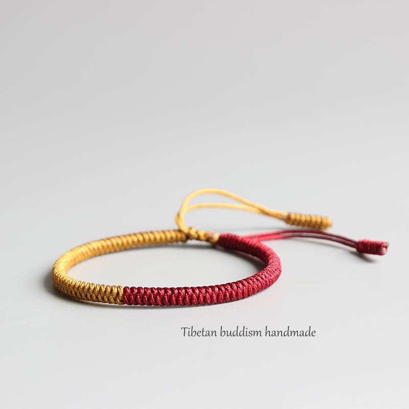 Tibetische Knotenarmbänder handgemacht - Freiheit vom Leiden