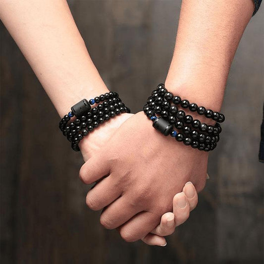 Obsidian_Drachen_und_Phoenix_Armband