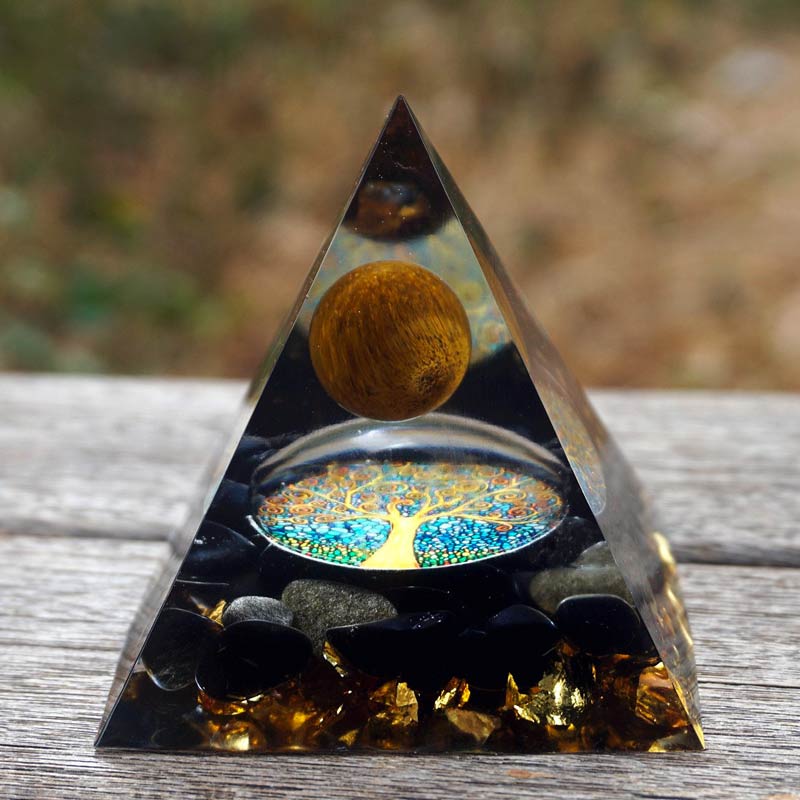 Tigerauge-Obsidian-Orgonit-Pyramide-Schutz