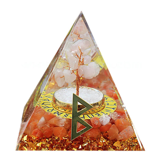 Runen Berkana Orgonit Pyramide