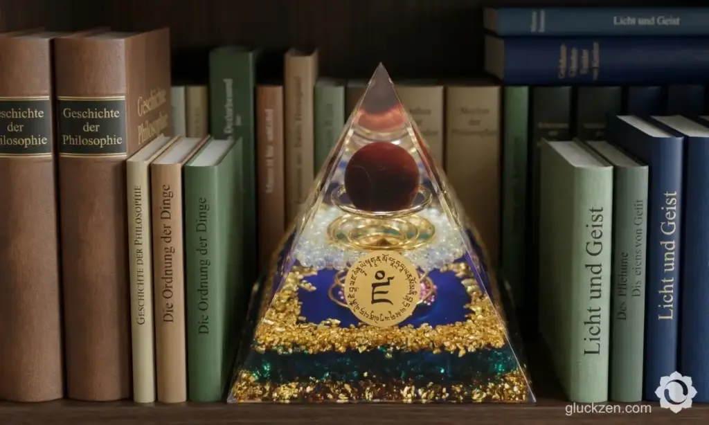 Orgonit-Pyramide-im-Arbeitszimmer