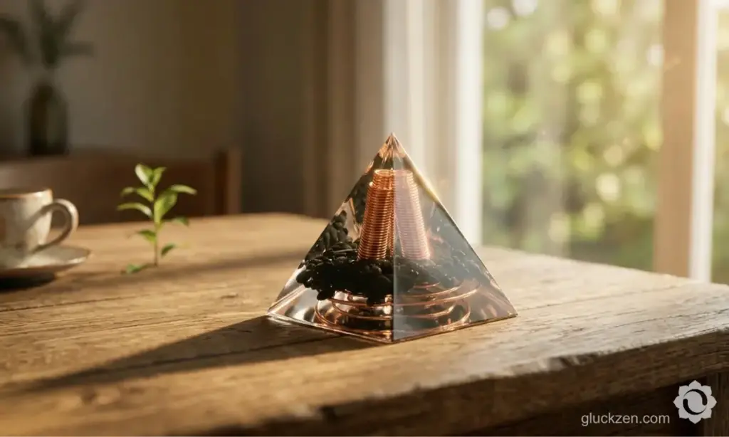 Orgonit-Pyramide-Konzentration-beim-Arbeiten-Obsibian