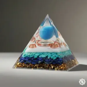 orgonit-pyramide-blauem-katzenauge-turkis-bergkristall -lapislazuli