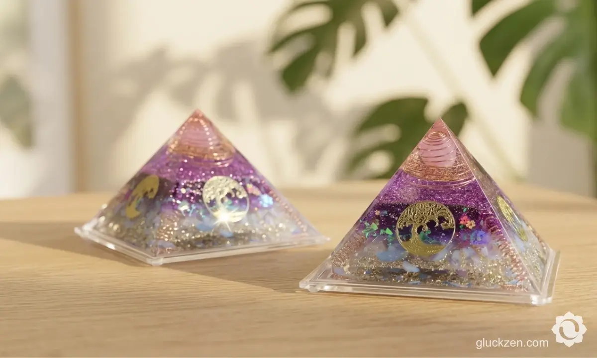 Amethyst-Orgonit-Pyramide
