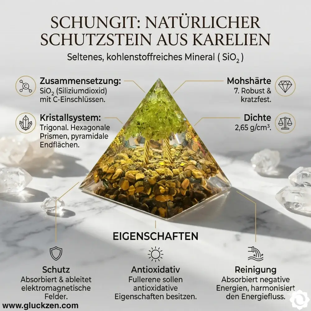 Schungit-VS-Orgonit-pyramide-einführung-eigenschaften-verwendung