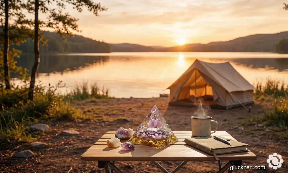 Orgonit-pyramide-beim-camping