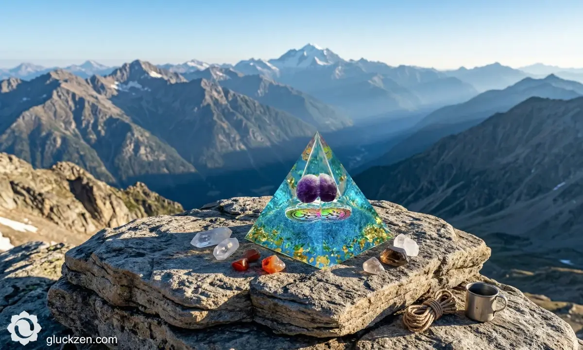 Orgonit-pyramide-beim-camping-Reisen